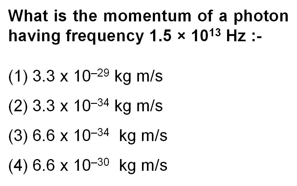 PHOTOELECTRICEFFECT Physics Chapter Wise Practice Problems